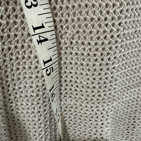 Rag & Bone Elizabeth Open Knit V Neck White Black Contrast Sweater Size Small - Picture 8 of 16